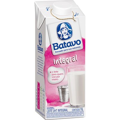 Leite UHT Batavo Integral 1L Menor preço em Leite UHT Batavo Integral 1L