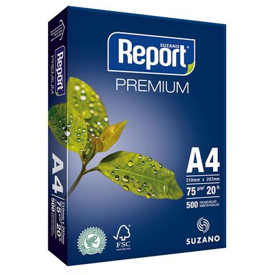 Papel Sulfite A4 Report Premium com 500 Folhas Menor preço em Papel Sulfite A4 Report Premium com 500 Folhas