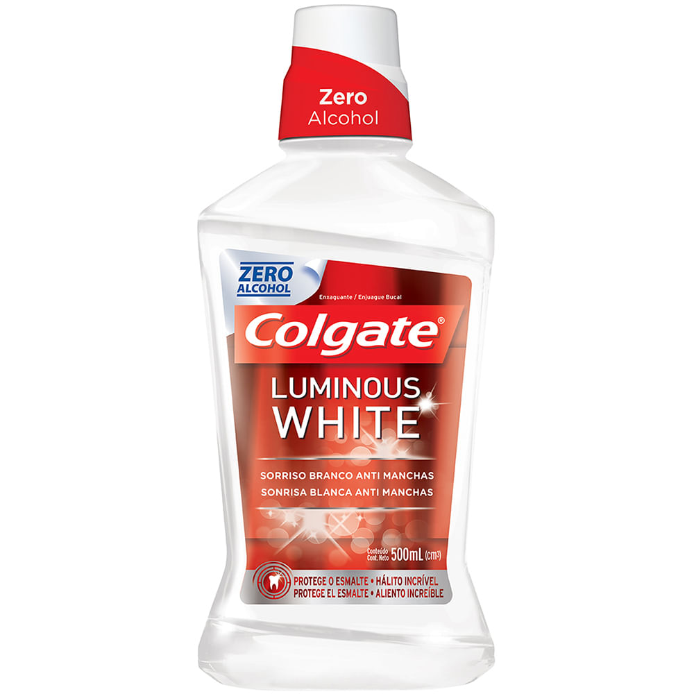 Enxaguante Bucal Colgate Luminous White 500ml - Delivery Patao