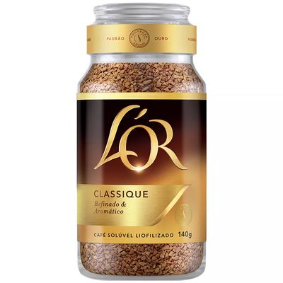 Café Solúvel L'or Classique Pote 140g Menor preço em Café Solúvel L'or Classique Pote 140g