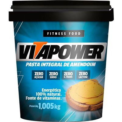 Pasta de Amendoim Vitapower Integral 1,005kg Menor preço em Pasta de Amendoim Vitapower Integral 1,005kg