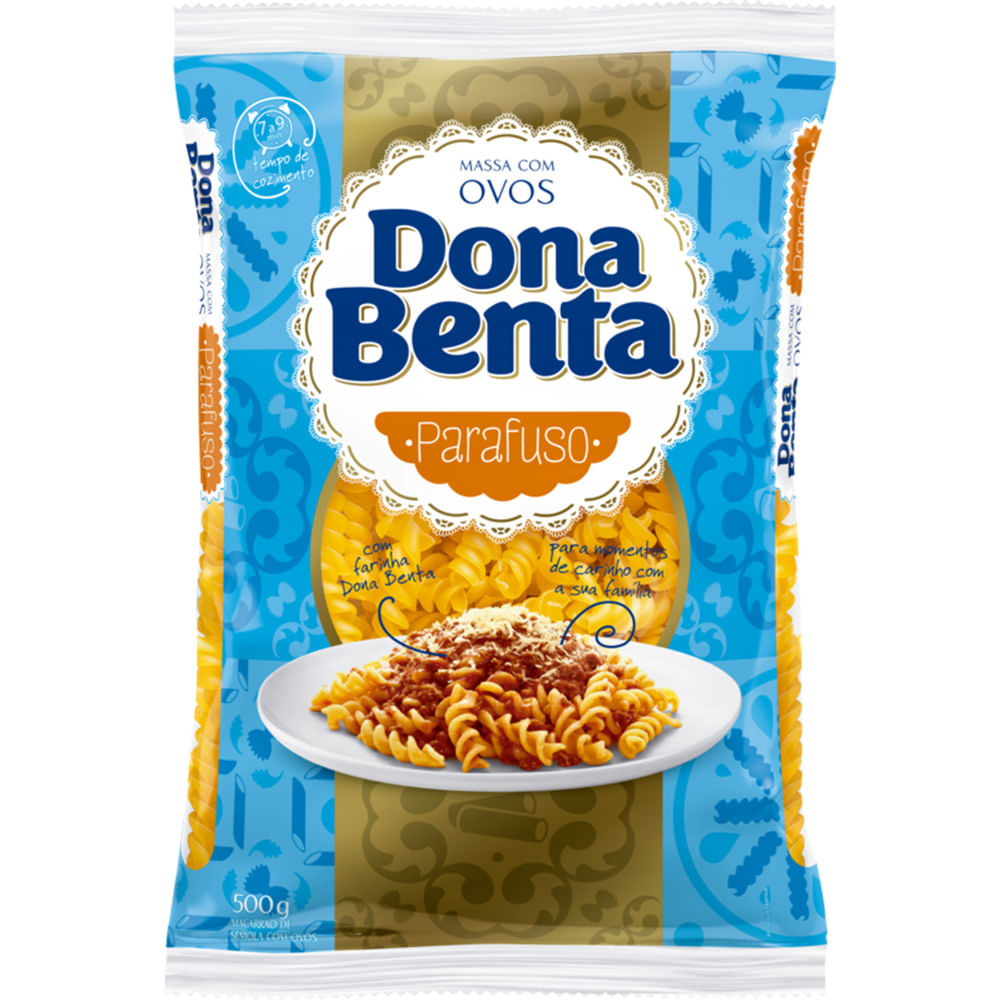 Macarrão Parafuso Dona Benta com Ovos 500g