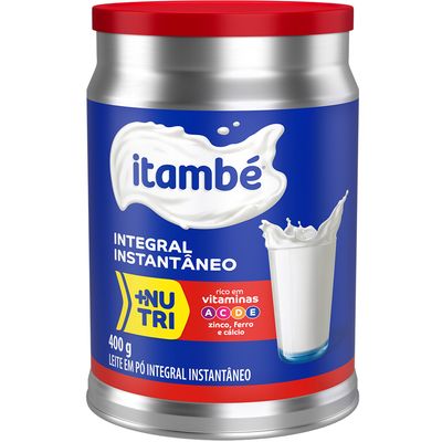 Leite em Pó Itambé Integral Instantâneo 400g Menor preço em Leite em Pó Itambé Integral Instantâneo 400g