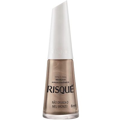 Esmalte Risqué Metálico Não Ofusca Meu Bronze 8ml Menor preço em Esmalte Risqué Metálico Não Ofusca Meu Bronze 8ml
