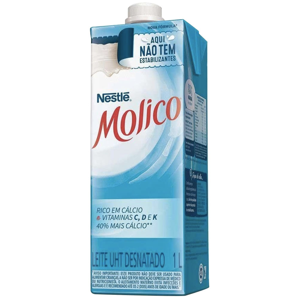 Leite Longa Vida Molico Desnatado 1L