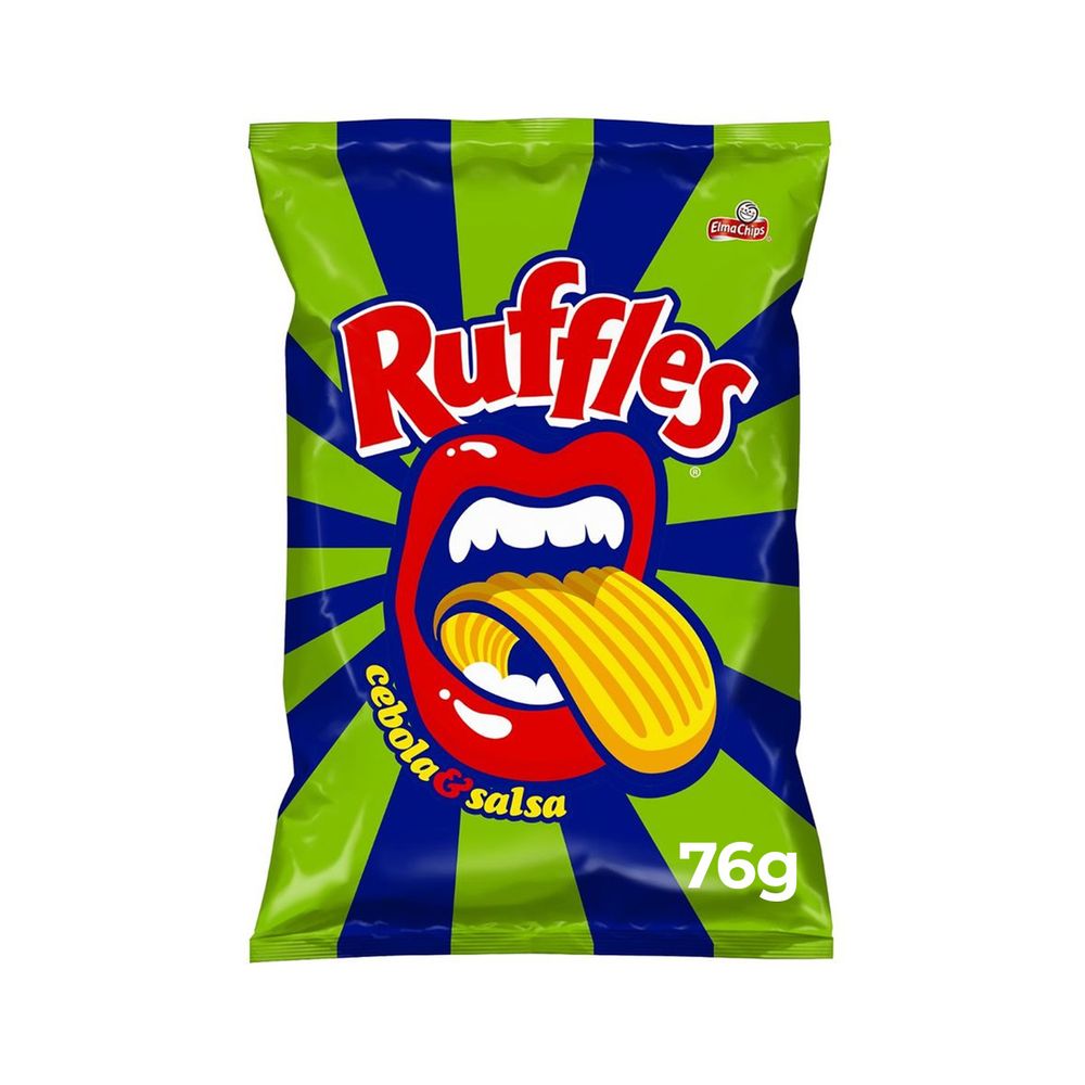 Batata Ruffles Ondulada Cebola E Salsa 76g - Super Muffato Delivery