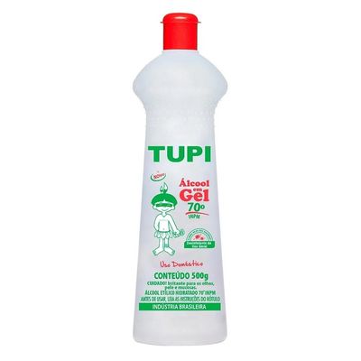 Álcool em Gel Tupi 70° INPM 500g Menor preço em Álcool em Gel Tupi 70° INPM 500g