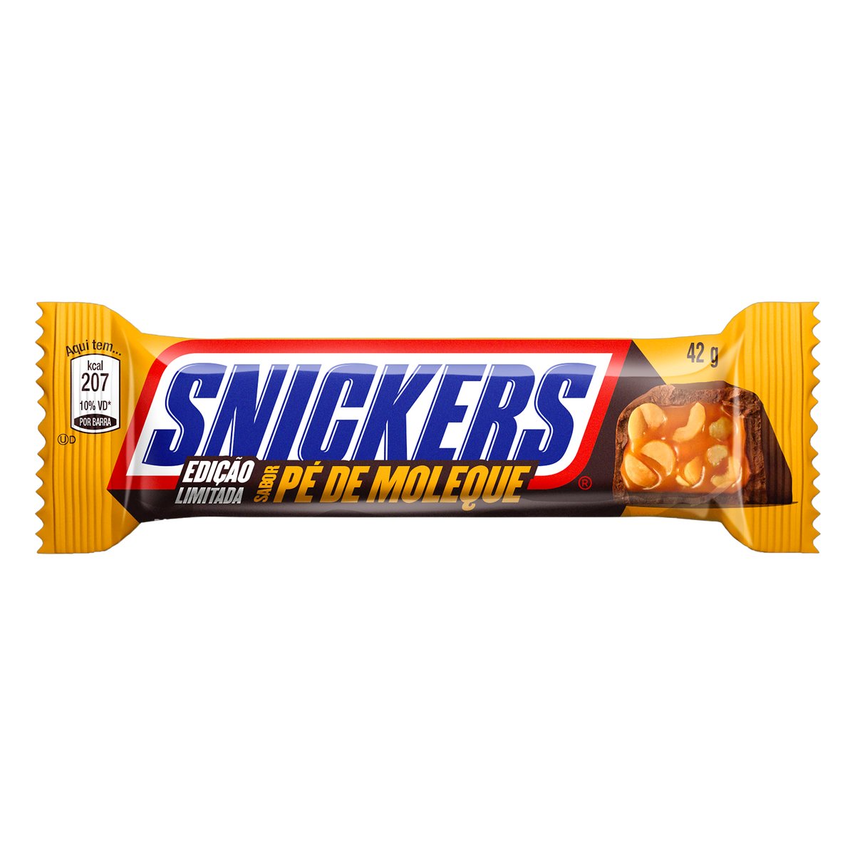 Chocolate Snickers Pé de Moleque Peça 42g