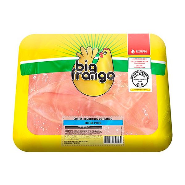 Filé de Peito de Frango Big Frango Resfriado Bandeja Kg