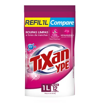 Sabão Liquido Tixan Maciez 1L Menor preço em Sabão Liquido Tixan Maciez 1L