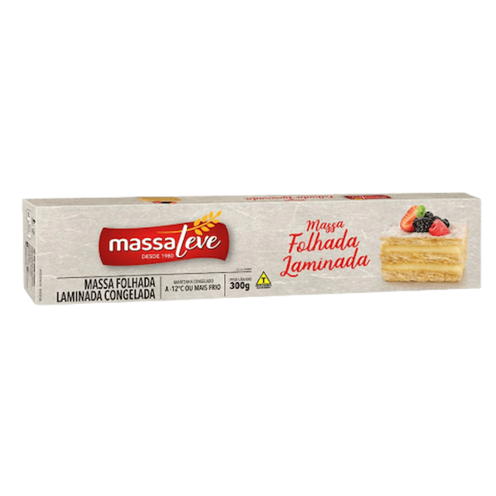 Massa Folhada Massaleve Laminada 300g
