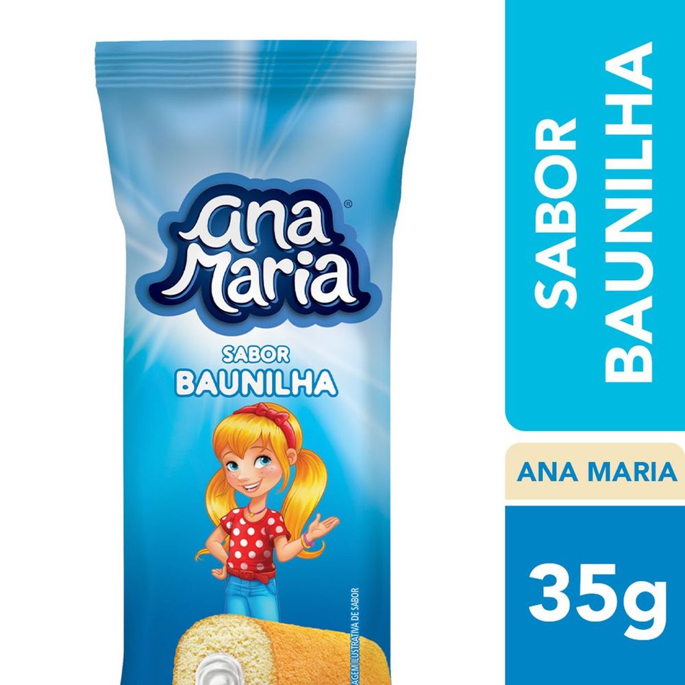 Bolinho Ana Maria Baunilha - 35g