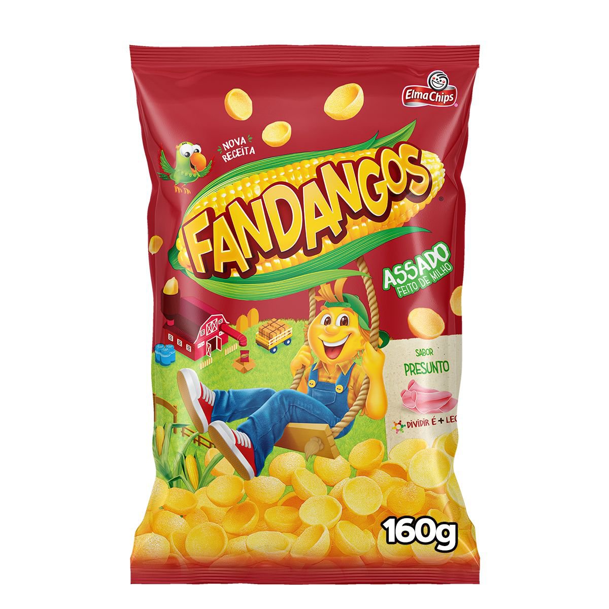 Salgadinho Presunto Elma Chips Fandangos 160g