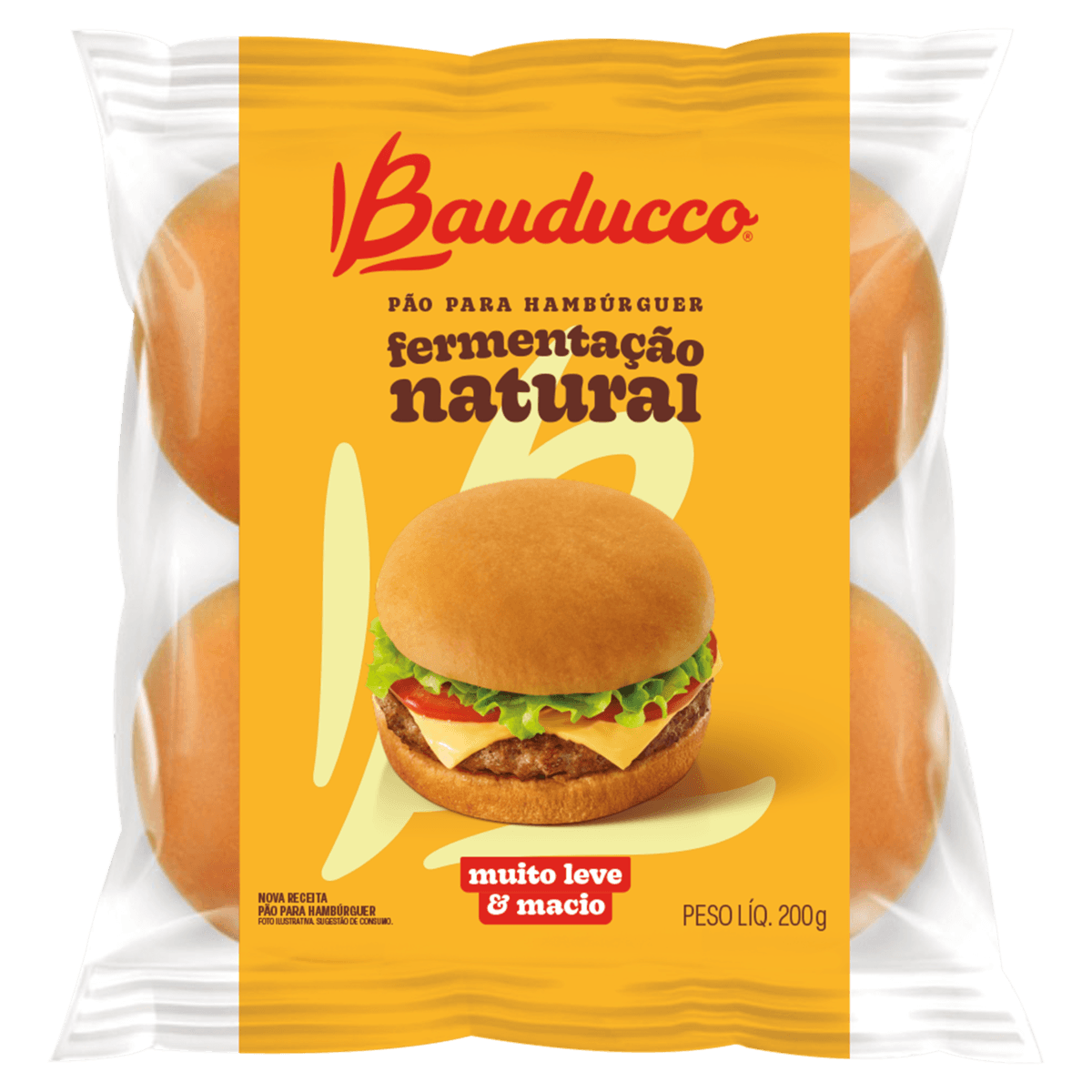 Pão para Hambúrguer Bauducco 200g