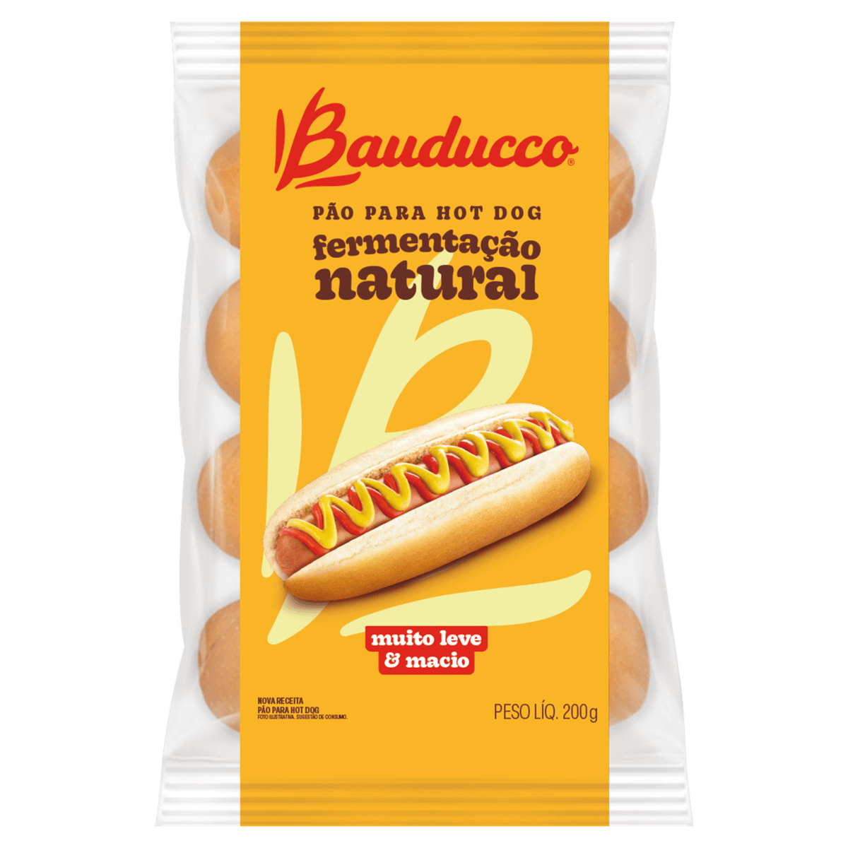 Pão para Hot-Dog Bauducco 200g