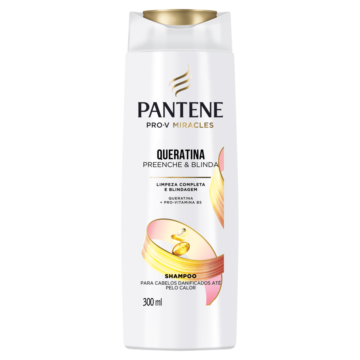 Shampoo Pantene Queratina Preenche & Blinda Frasco 300ml