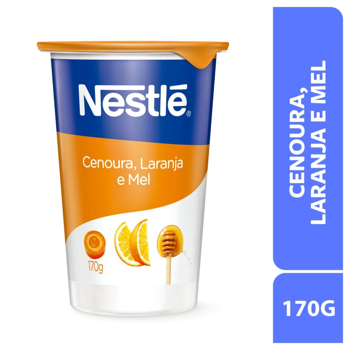 Iogurte Natural Cenoura, Laranja e Mel Nestlé Pote 170g