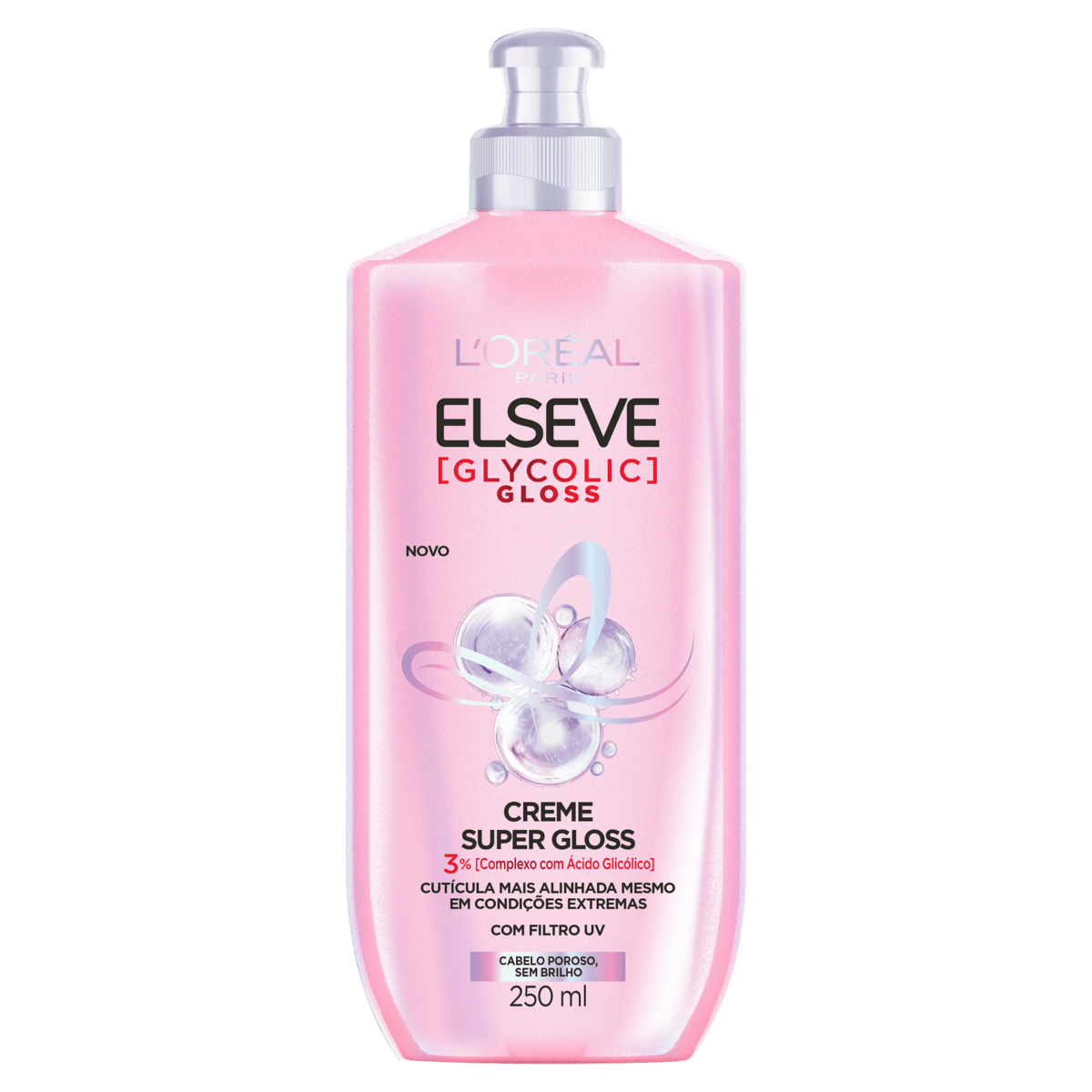 Creme para Pentear L'oréal Paris Elseve Glycolic Gloss Frasco 250ml