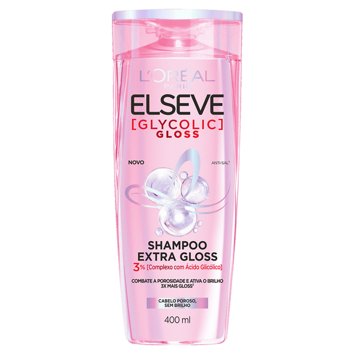Shampoo Elseve Glycolic Gloss Frasco 400ml
