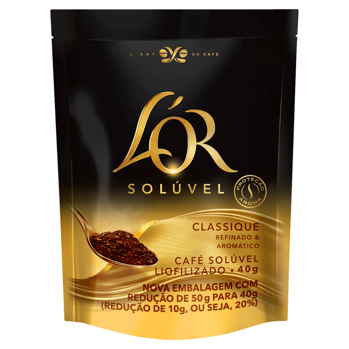 Café Solúvel Liofilizado Classique L'or Sachê 40g