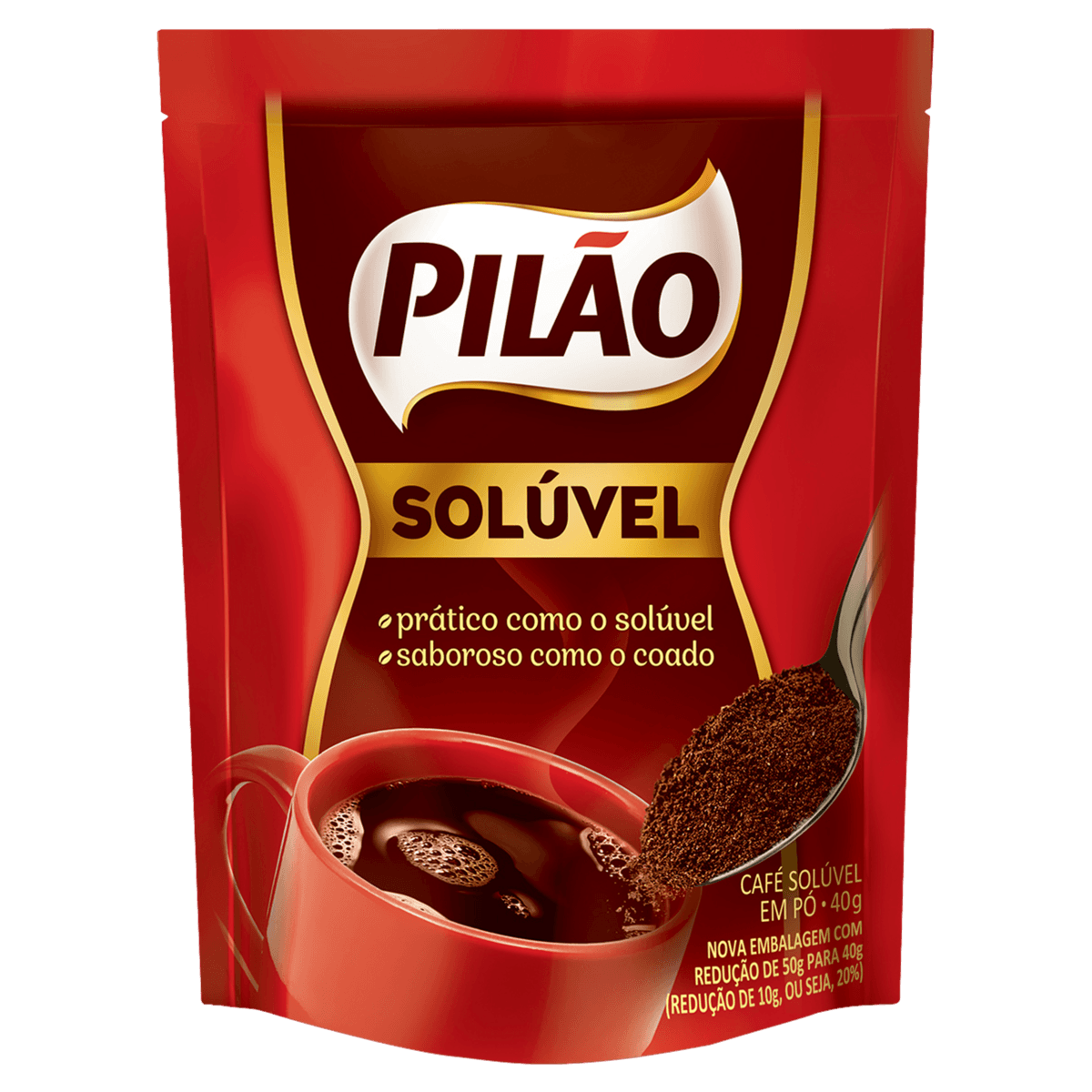 Café Solúvel em Pó Pilão Sachê 40g