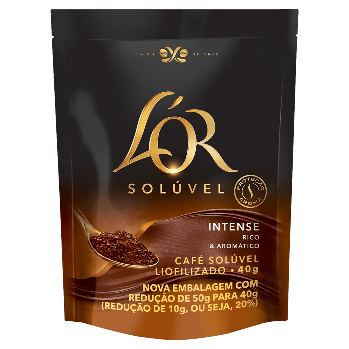 Café Solúvel Liofilizado Intense L'Or Sachê 40G