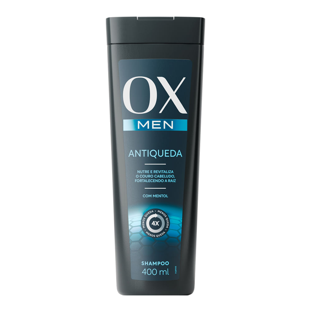 Shampoo Antiqueda OX Cosméticos Men Frasco 400ml