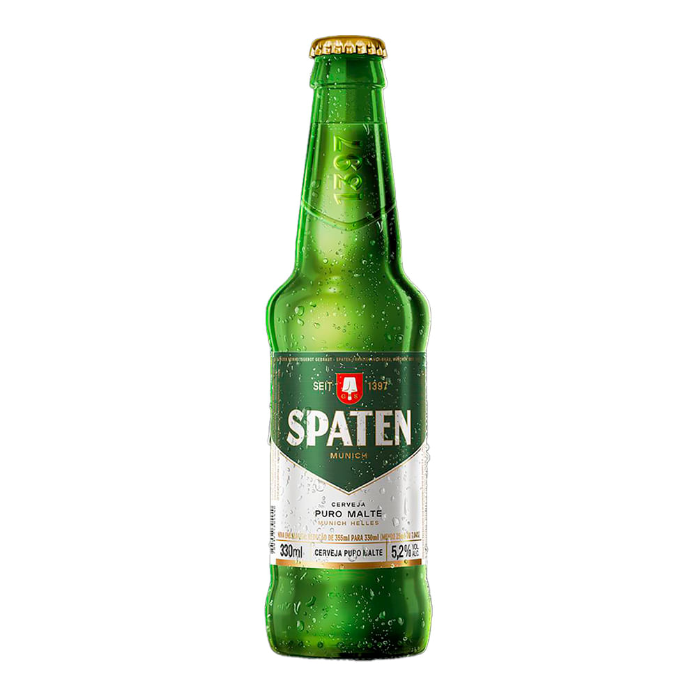 Cerveja Munich Helles Puro Malte Spaten Garrafa 330ml