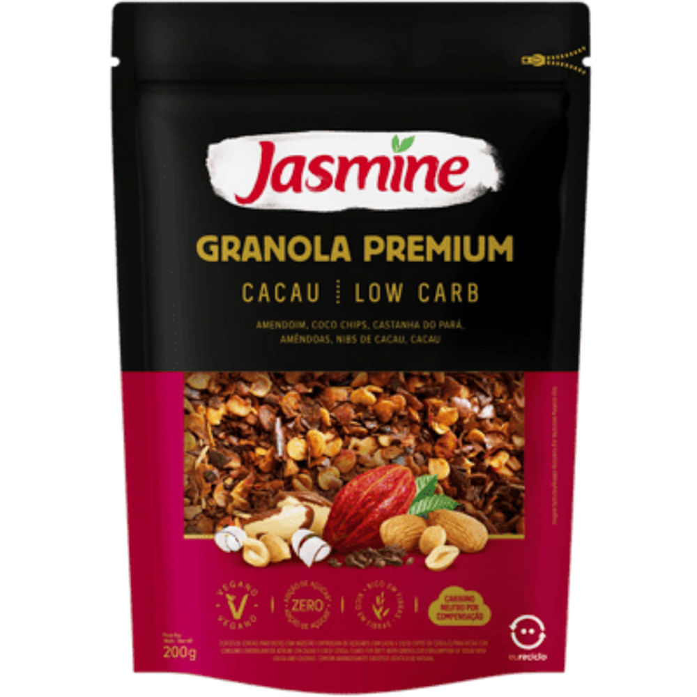Granola Jasmine Premium Cacau Low Carb 200g