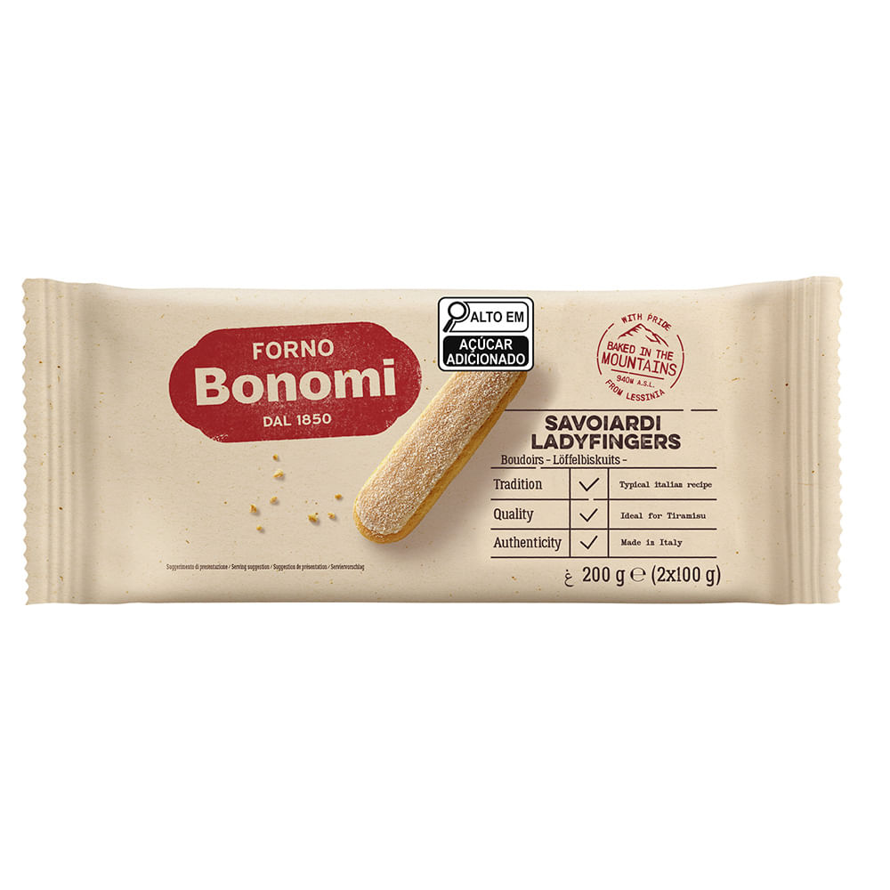 Biscoito Forno Bonomi Lady Fingers Champanhe 200g