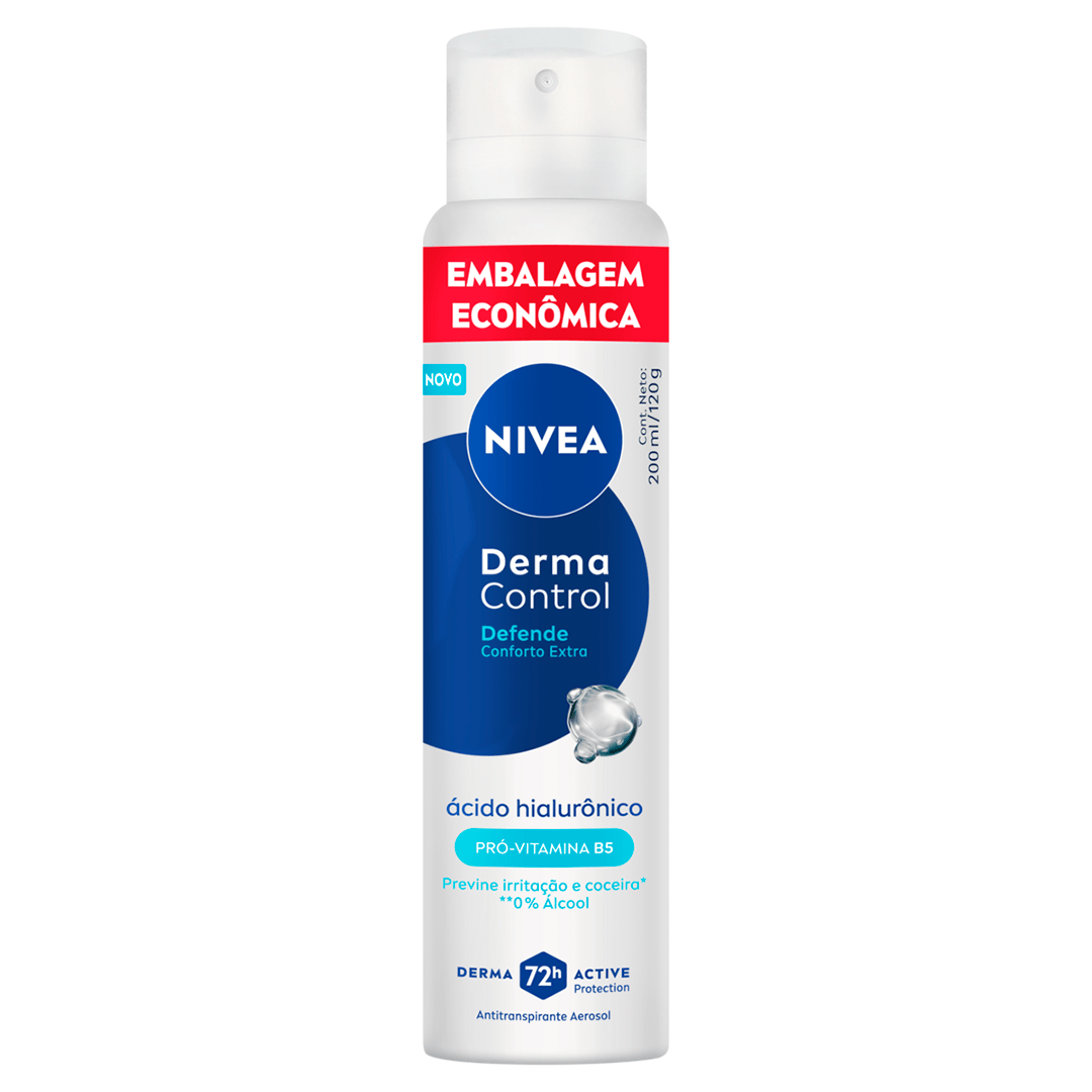 NIVEA MEN Desodorante Aerossol Derma Control Defende 200ml