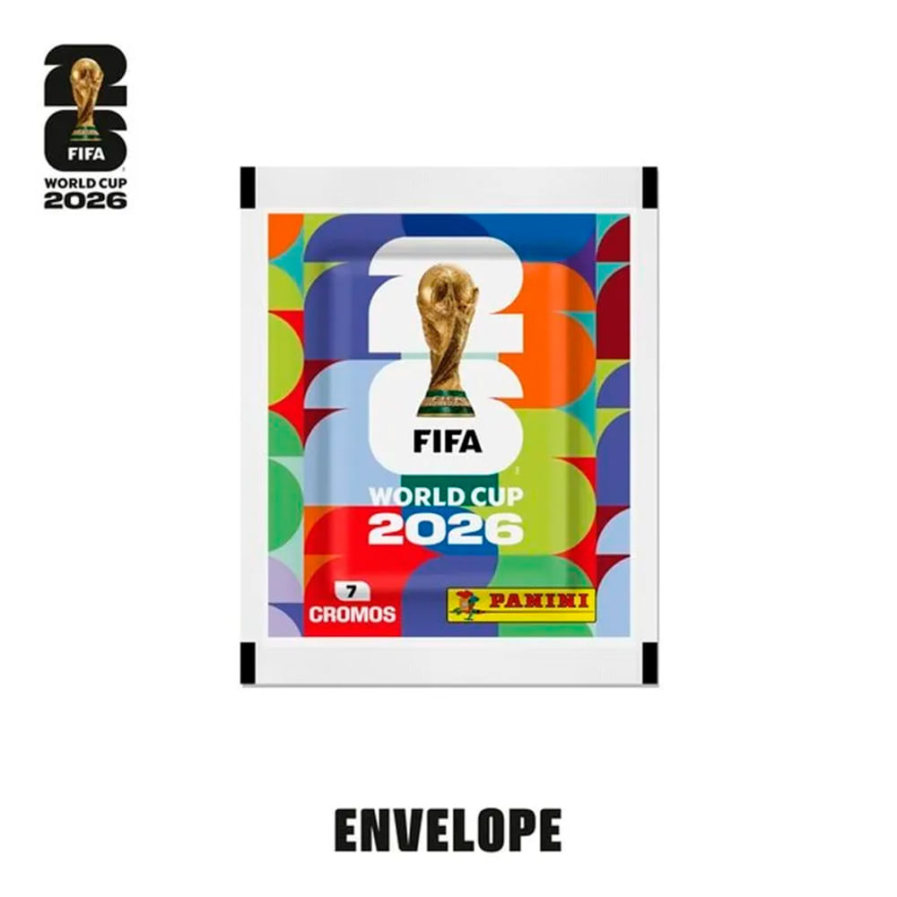 Envelope Panini Com 7 Figurinhas Da Copa 2026 1Un