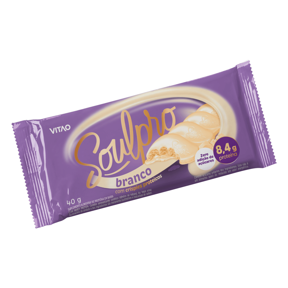 Chocolate Vitão Soulpro Branco Zero 40g