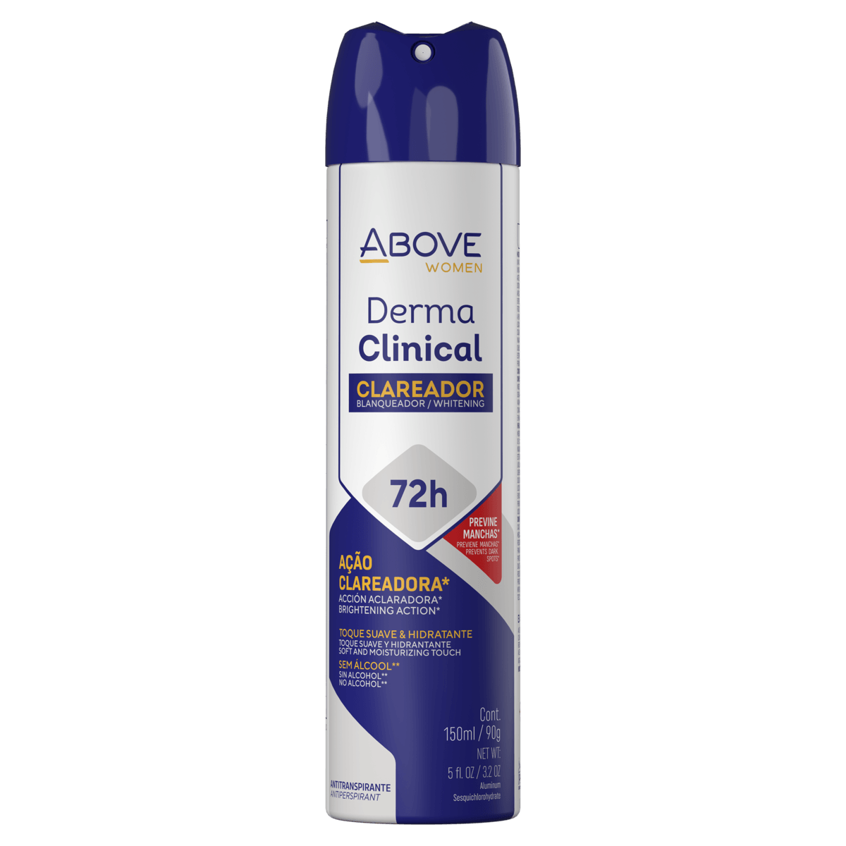 Desodorante Above Dermac Clareador Women Aerossol 150ml